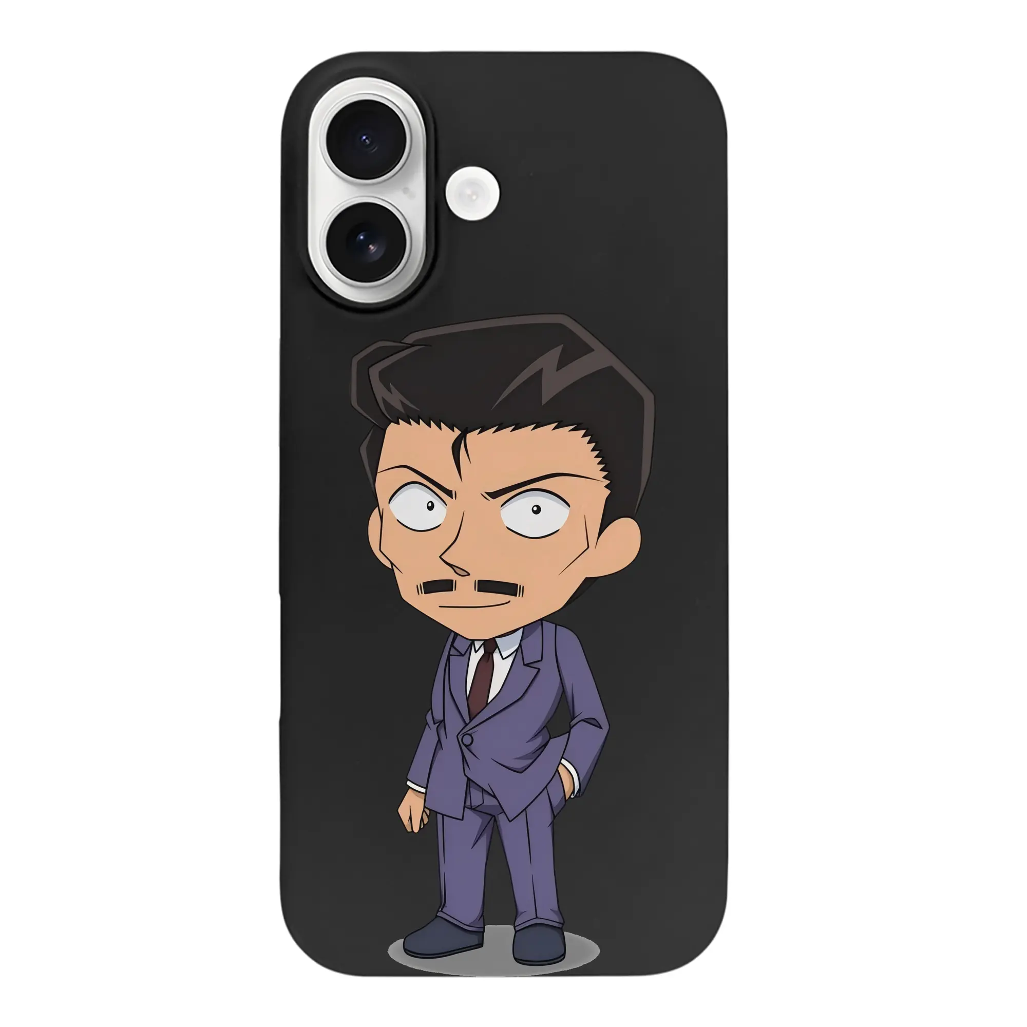 名探偵コナン グッズ 毛利 小五郎 - iPhone 17 シリーズ シリコンケース 薄型 耐衝撃 指紋防止 ソフトタッチカバー 精密フィット 傷防止 保護ケース iPhone 17/17 Air/17 Pro/17 Pro Max 対応